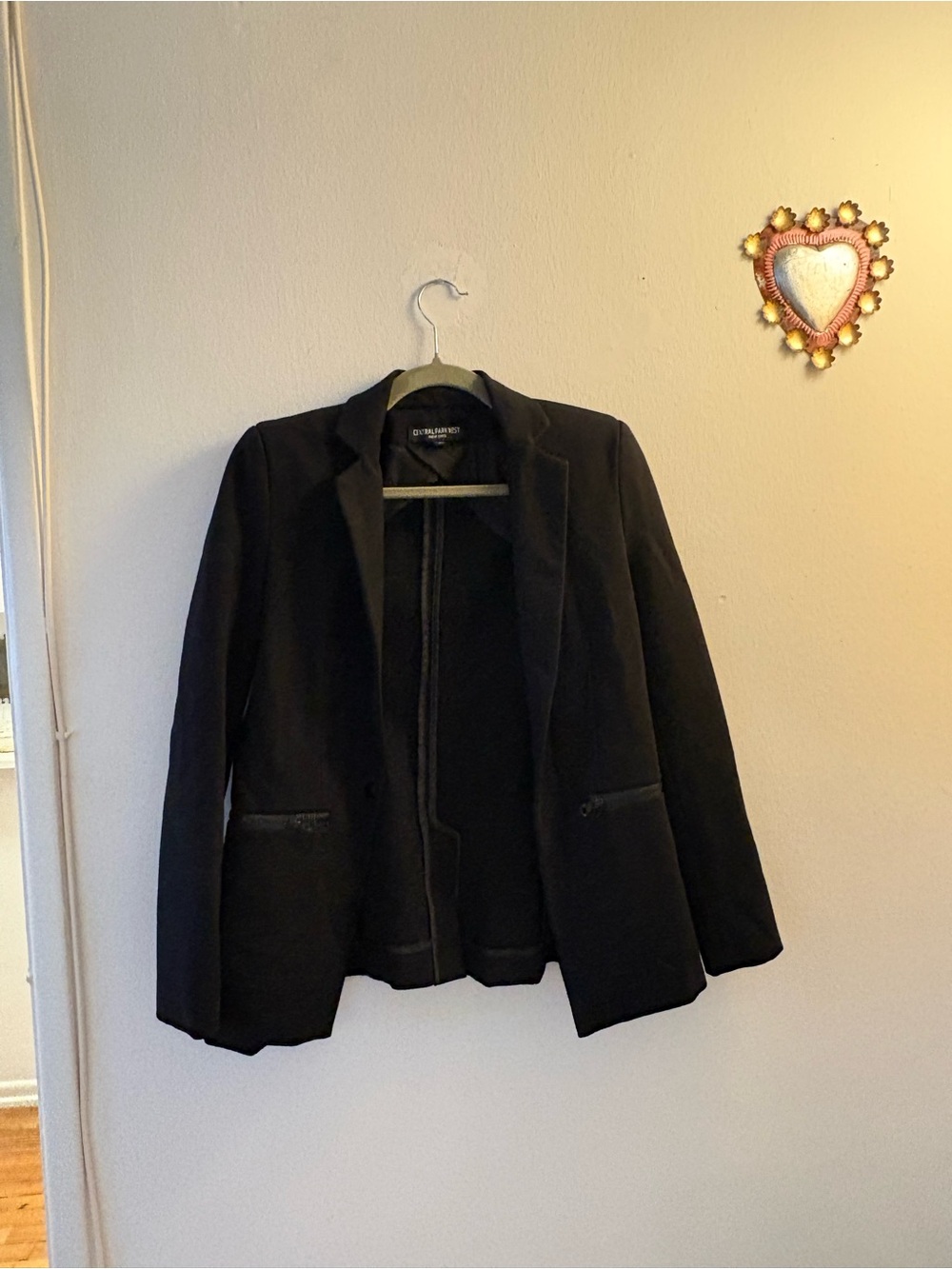 Central Park West Black Women’s Knit Blazer Jacket